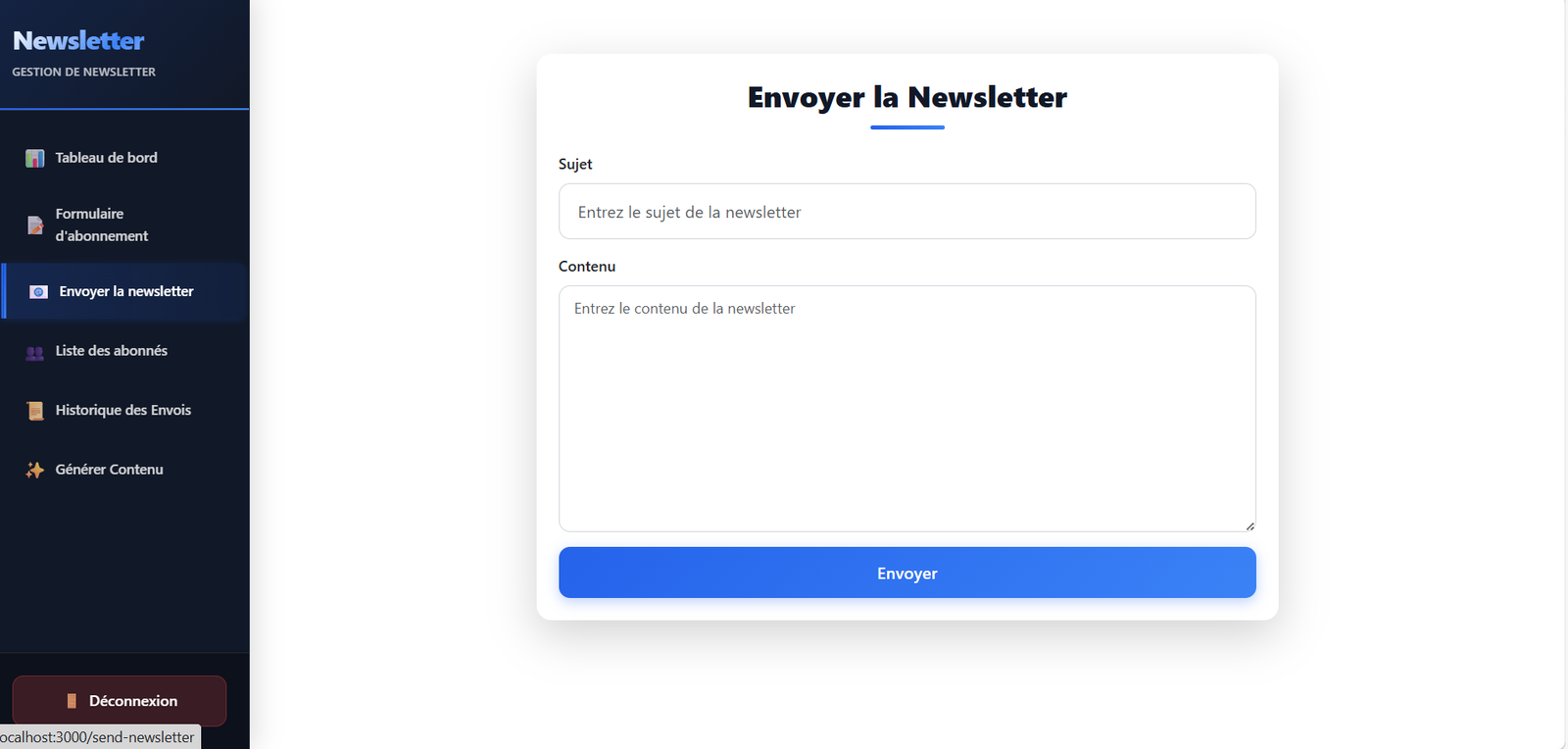 Interface utilisateurs